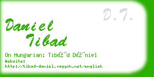 daniel tibad business card